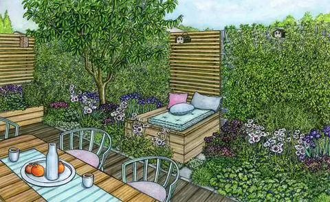 Идея дизайна: Зеленая ниша для насекомых и птиц