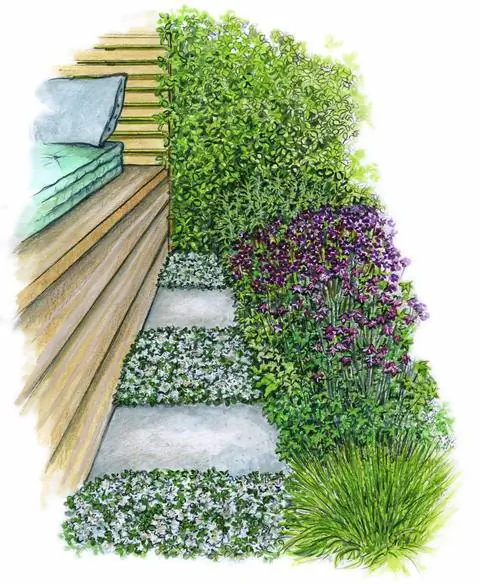 Детальный чертеж: Зеленая ниша для насекомых и птиц