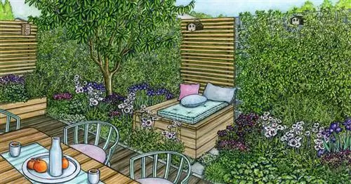 Природа и цветущие клумбы всего на 15 квадратных метрах