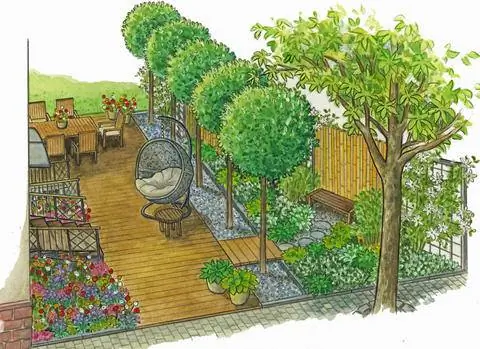 Идея дизайна для места с уединением