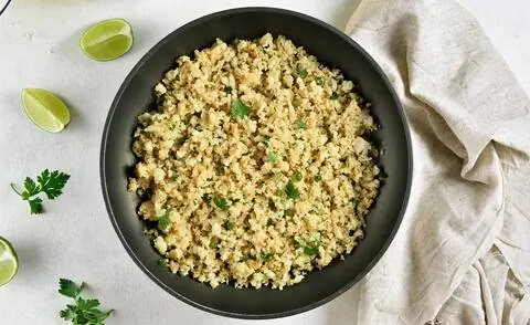 Жареный рис с цветной капустой