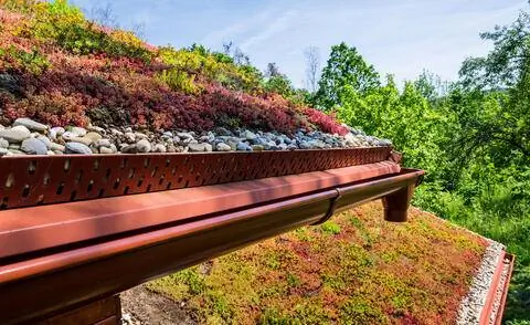 Структурные детали зеленой крыши