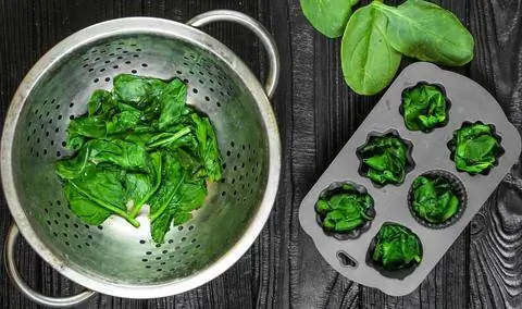 Бланшированный шпинат