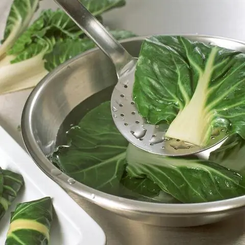 Бланшированный мангольд