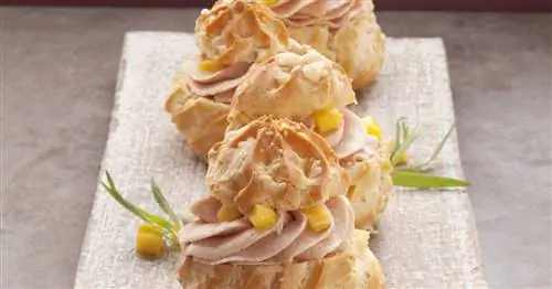 Сытные пирожные с кремом