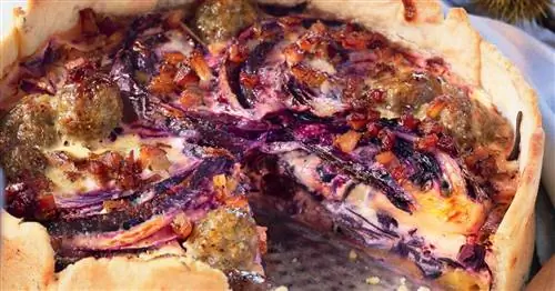 Торт из красной капусты