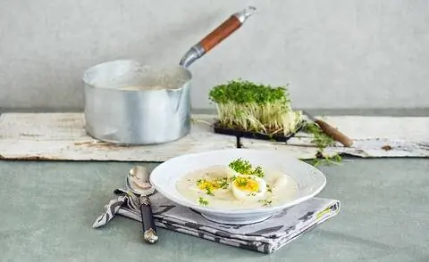 Крем-суп из черной сальсифи