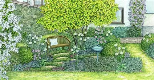 Вот как получается привлекательный палисадник