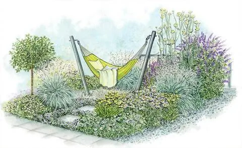 Идея дизайна с гамаком