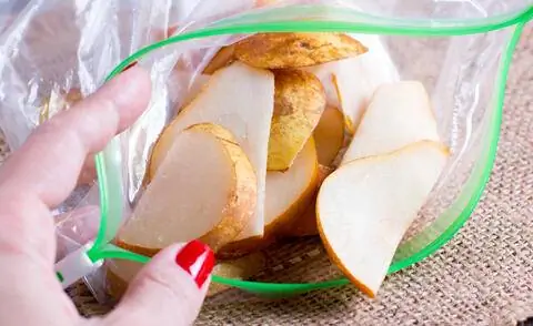 Дольки замороженной груши