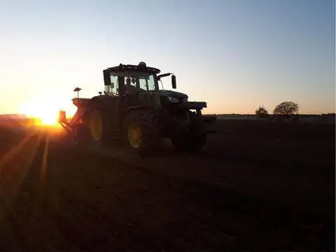 Закат на поле