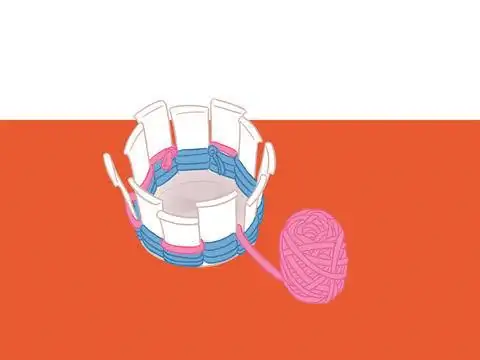 Повторите шаг 2 с новым клубком пряжи и плетите до края.