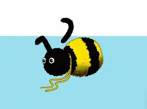 Пчелка с помпонами - Шаг 4