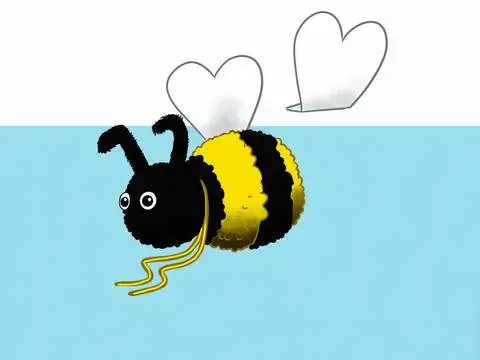 Пчелка с помпоном - шаг 5