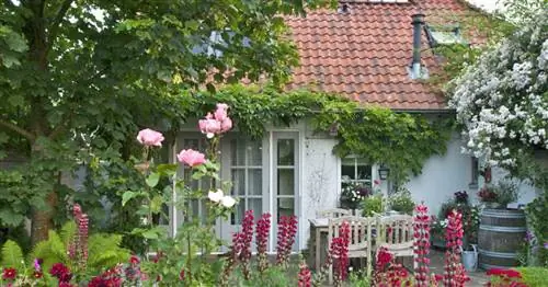 Сад загородного дома