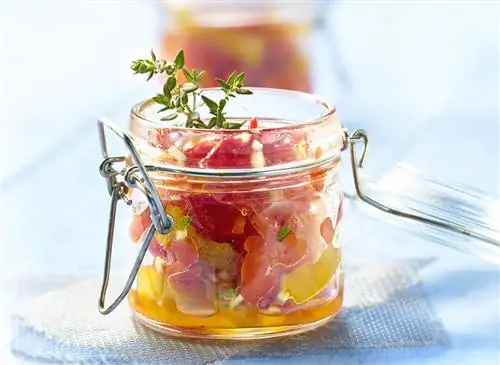 Салат из красного перца Snackor®, маринованный с тимьяном и розовым чесноком