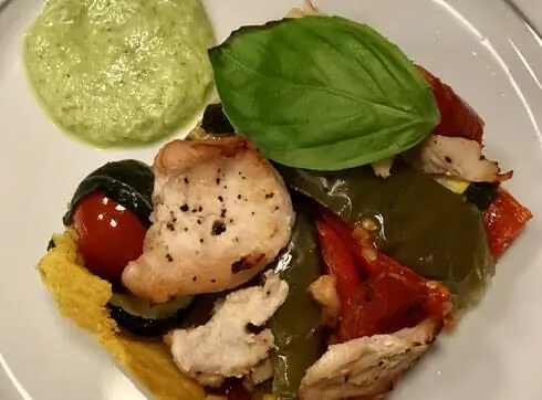 безотходный тарт с овощами гриль и курицей безотходный тарт с овощами гриль и курицей