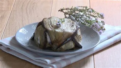 Террин из баклажанов с рикоттой