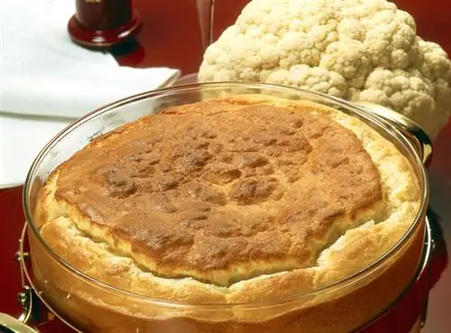 Готовим суфле из цветной капусты с копченой ветчиной