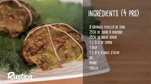 Рецепт капусты, фаршированной говядиной и специями