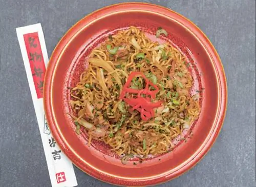 Японская кухня: классическая якисоба
