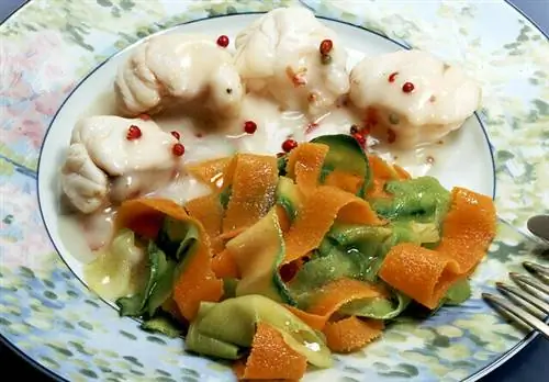 Полноценное блюдо, сочетающее вкус моря и витамины ранних весенних (или замороженных) овощей - Анри Йеру - APRIFEL - INTERFEL