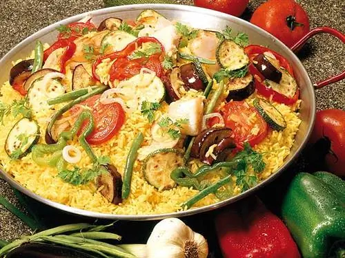Паэлья с летними овощами