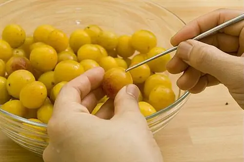 Клафути из реблошона и сливы мирабель Клафути из реблошона и сливы мирабель
