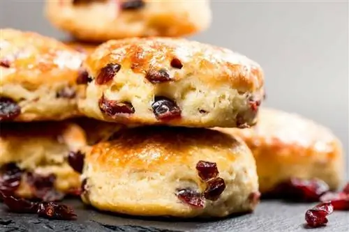 Клюквенные булочки