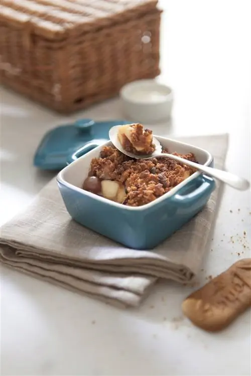 Минутная осенняя фруктовая крошка speculoos