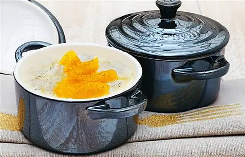 Как приготовить рисовый пудинг с апельсином