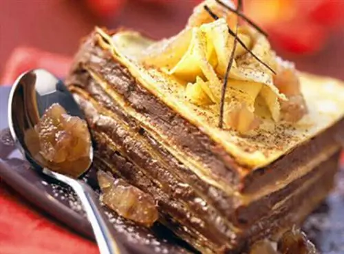 Блинный торт с каштановым кремом - CEDUS