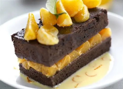 Фондант с корсиканскими клементинами и насыщенным шоколадом