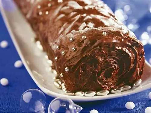 Традиционное шоколадно-миндальное рождественское полено - CEDUS