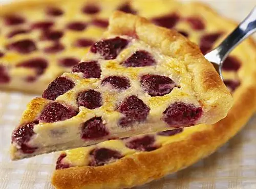 Готовим малиновый флан