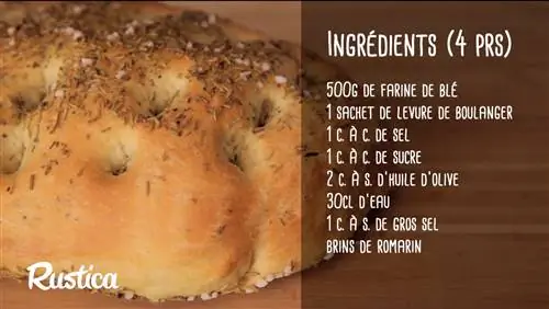 Приготовление итальянского хлеба фокачча с розмарином