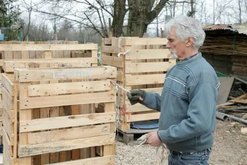 компост в поддонах