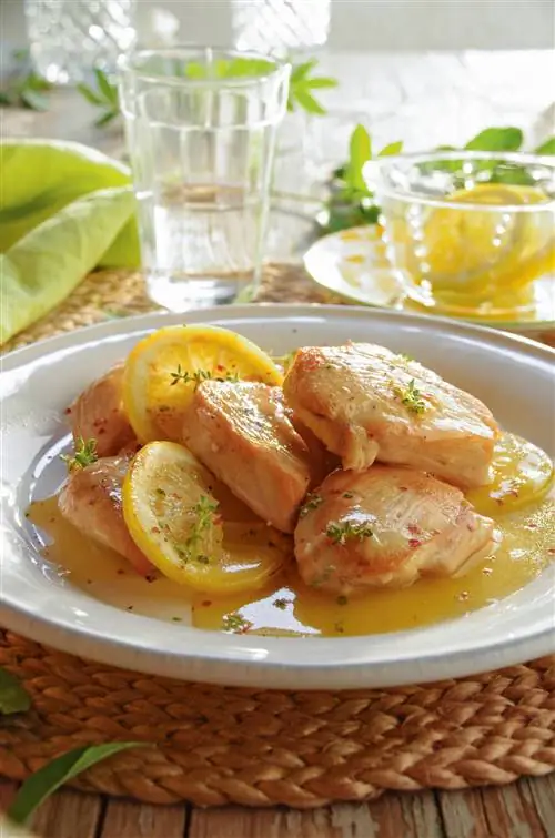 Рецепт курицы с лимоном