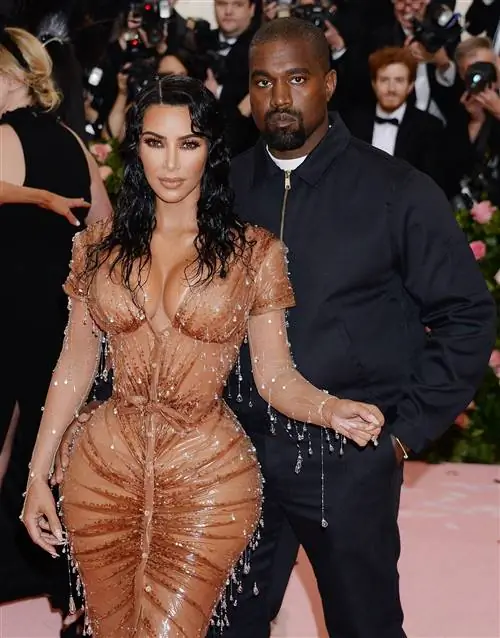 Ким Кардашьян и Канье Уэст на Met Gala