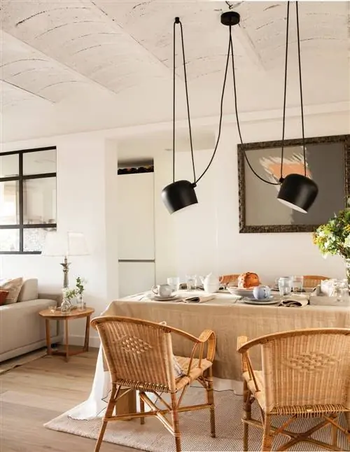 Столовая со стульями из ротанга - Фен-шуй 00449674