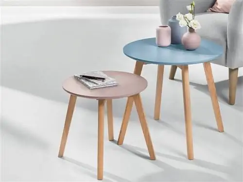 lidl дешевая мебель новая коллекция-тумбочки. Комплект из двух боковых столиков
