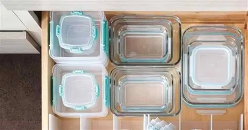 Как навести порядок в ящике для посуды tupperware