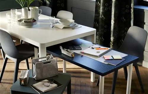 Обеденный стол со столом внизу