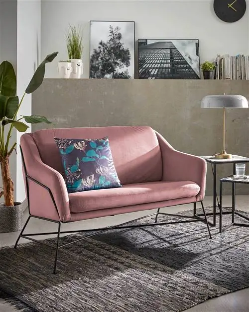 Черная пятница в Kave Home розовый диван OK