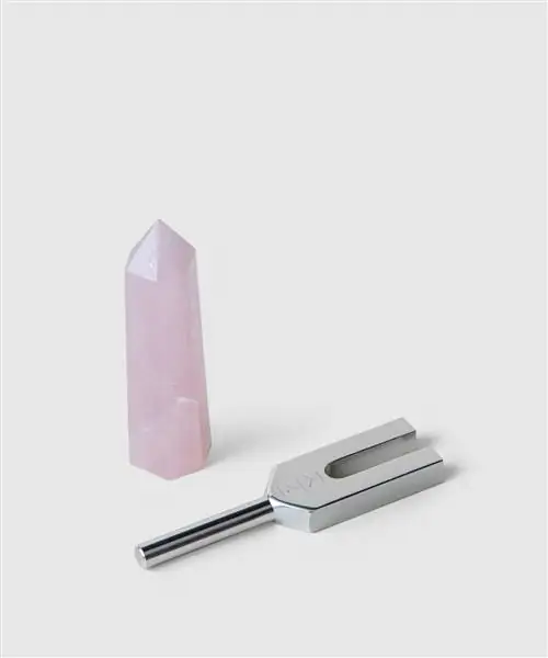 KonMari Набор камертонов и кристаллов KonMari, розовый кварц 1 88804 RO 1200x (1). Камертон для активации энергии дома: 75 долларов.