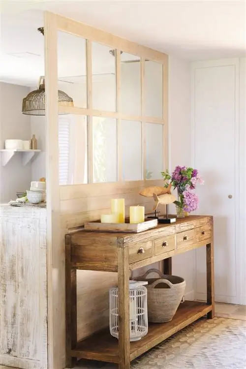 Прихожая с деревянной консолью 00466629