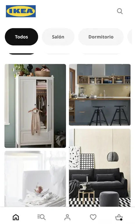 Выбор ярлыка для дома в приложении Ikea