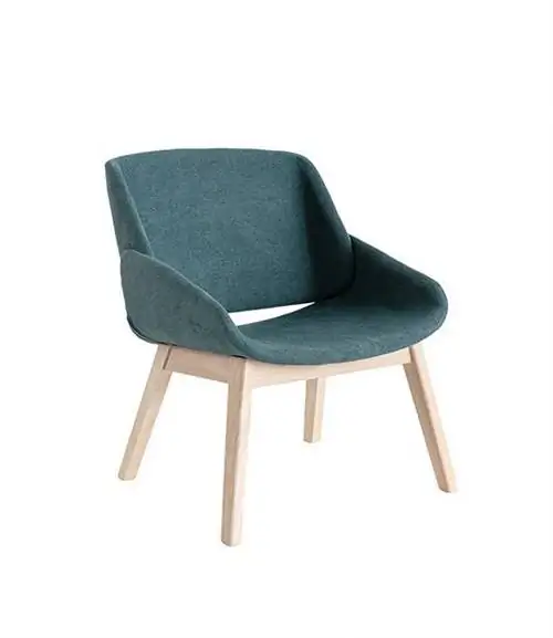 miliboo-серое и деревянное кресло