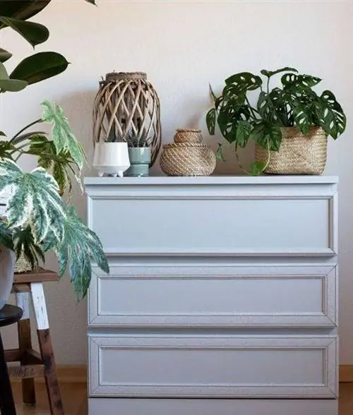 комод Мальм роспись мелом