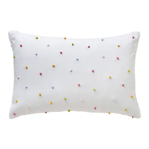 Прямоугольная подушка с цветными точками